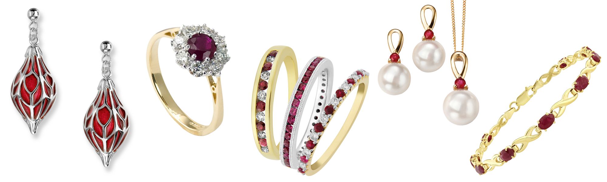 Sally's blog Kaleidoscope of Red Gemstone jewellery from AA Thornton Kettering
