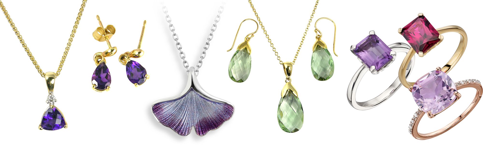 A cocktail of coloured gemstones to love from AA Thornton Kettering Northampton