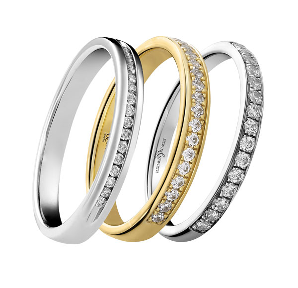 Ladies diamond set wedding bands from Sally Thornton jewellery blog on Wedding Rings at Thorntons Jewellers Kettering Northampton