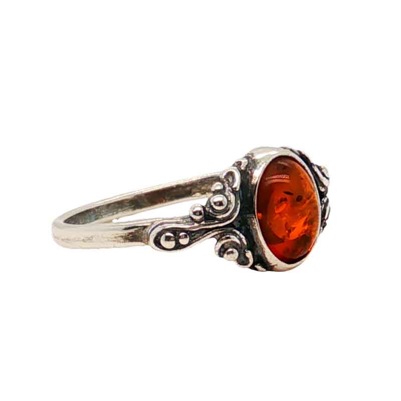 aa thornton Silver amber ring