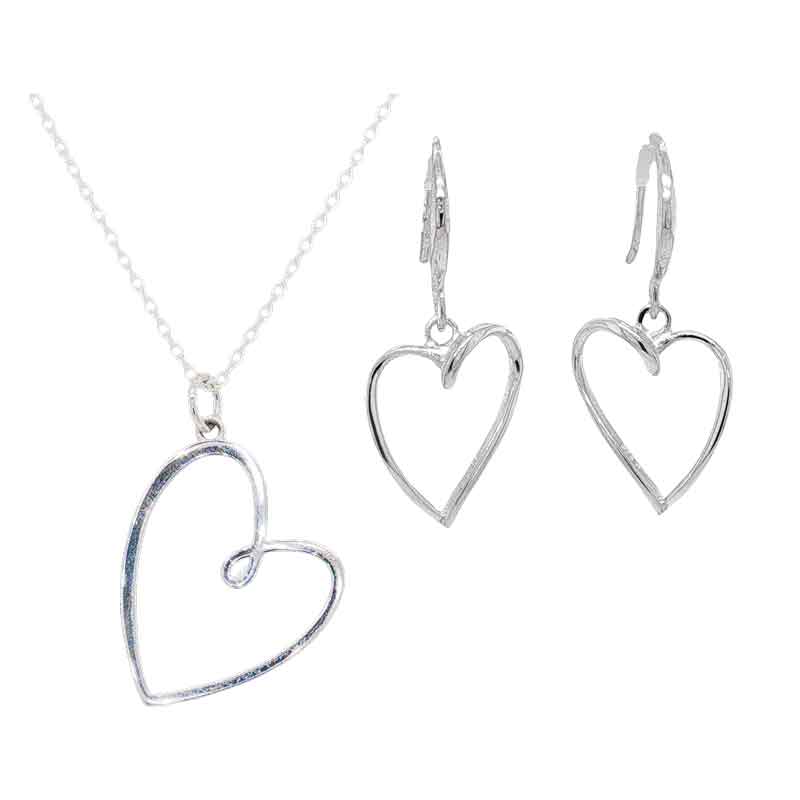 aa thornton Silver pendant on chain £39 & drop earrings £30