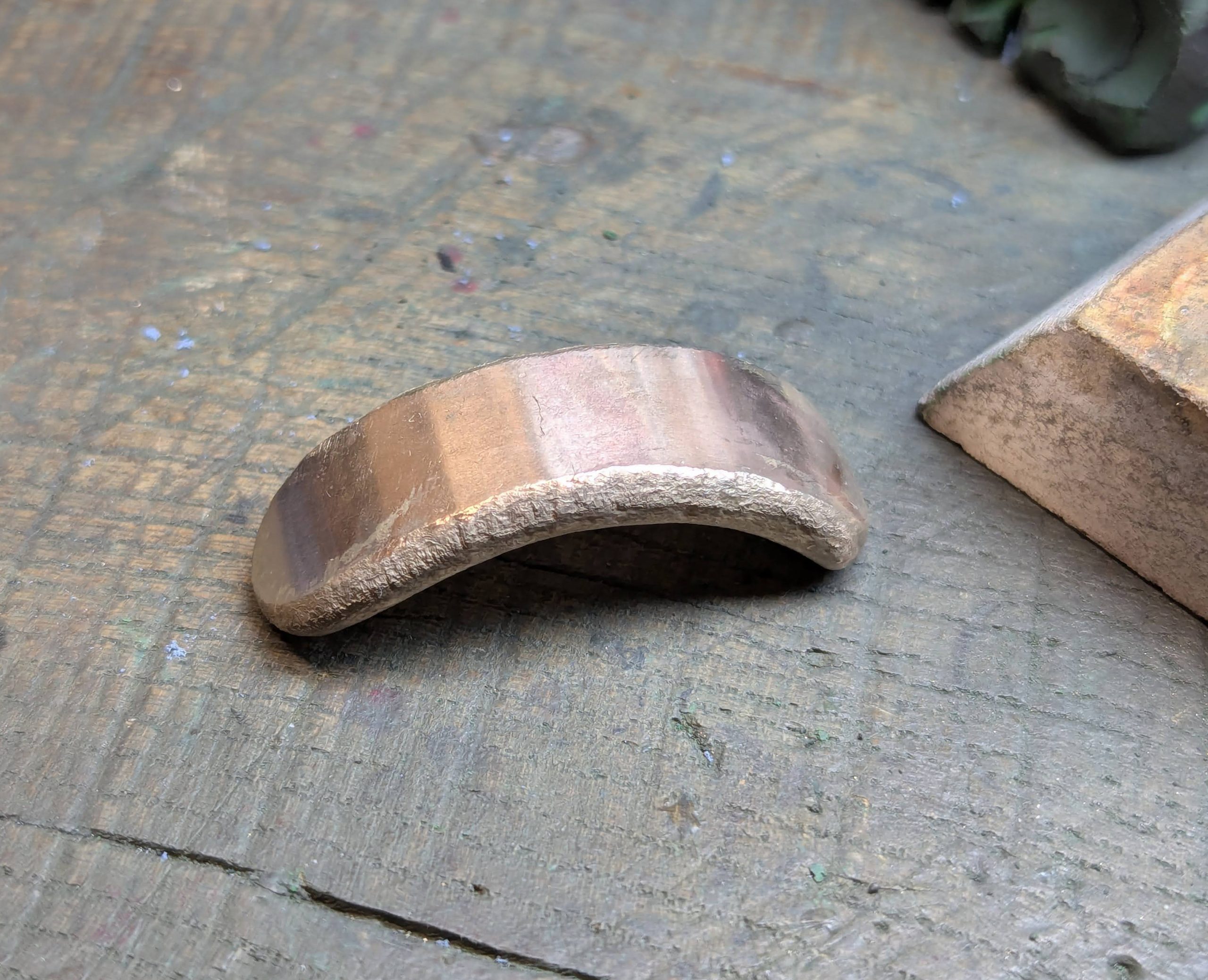 aa thornton Ingot beginning to be shaped