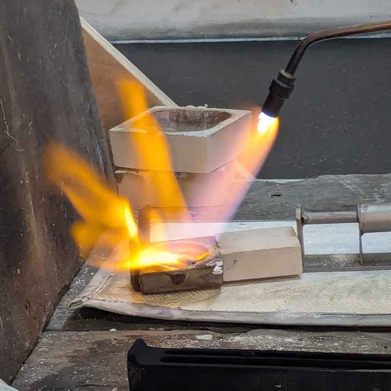 aa thornotn The gold is melted