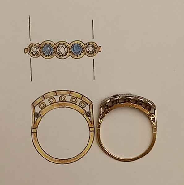 aa thorntonSketch of new ring alongside old ring