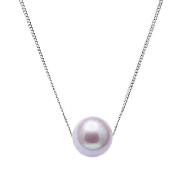 Silver chain with pink fresh water pearl £125 from Sally Thornton Blog