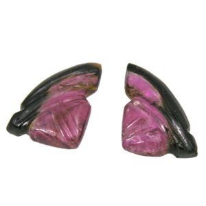 Carved tourmaline from AA Thornton Kettering Northampton