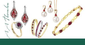 Sally's blog on a Red Kaleidoscope of gemstone jewellery AA Thornton Kettering