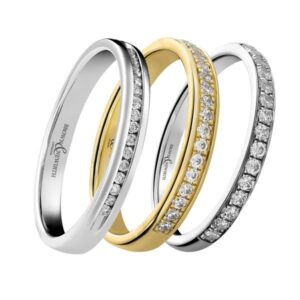 AA Thornton Wedding Rings Ladies diamond set bands