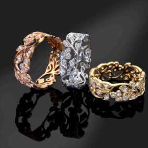 Luke Stockley floral rings
