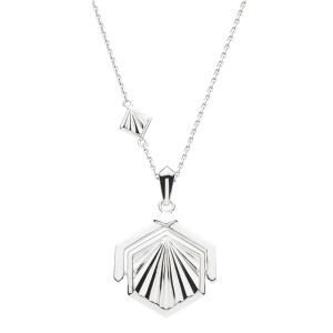 aa thornton Silver Art Deco style spinner necklace