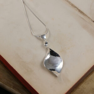 John Garland Taylor Silver pencil twist pendant on a necklet from AA Thornton Kettering Northampton Stamford