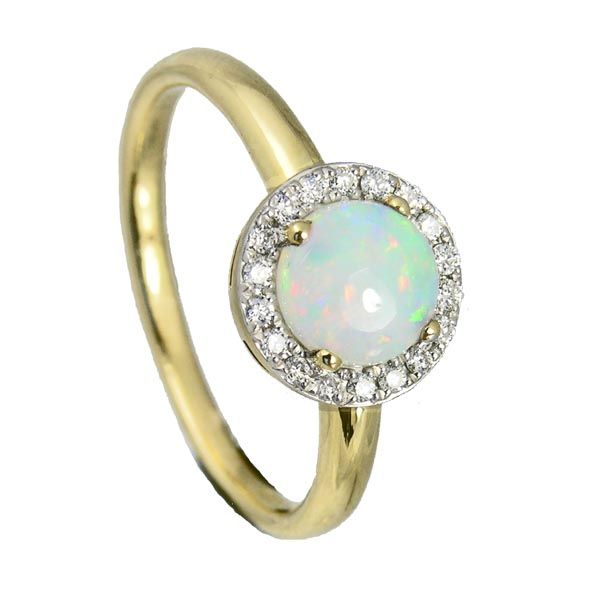 Opal & diamond ring on Sally Thornton Jewellery blog from Thorntons Jewellers Kettering Northampton