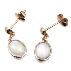 9ct rose gold large moonstone drop earrings £230 Sally Thornton Jewellery blog kettering northampton
