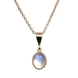 9ct rose gold oval moonstone pendant £95 Sally Thornton Jewellery blog Kettering Northampton