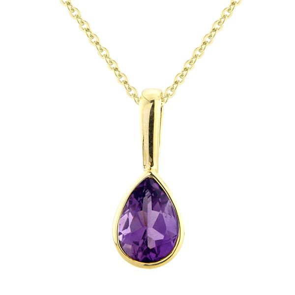 9ct amethyst pendant On Sally Thornton Jewellery blog from Thorntons Jewellers Kettering Northampton