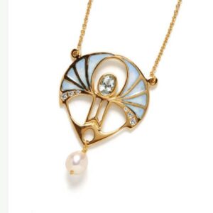 14ct gold enamel necklace from Thorntons Jewellers Kettering Northampton