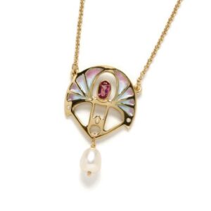 14ct gold enamel necklace from AA Thorntons jewellers Kettering Northampton