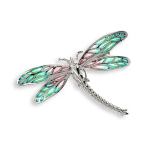 Plique a jour enamel silver dragonfly brooch from AA Thornton Kettering Northampton