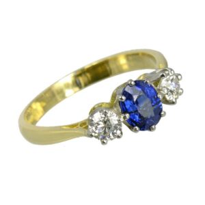 Second Hand 18ct Sapphire & Diamond 3 Stone Ring ref 99313 £1,850 from Thorntons Jewellers Kettering Northampton Jewellery collection