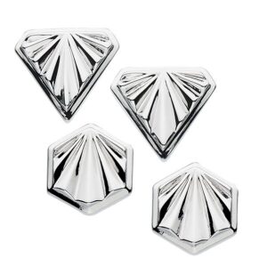 Silver Art Deco style stud earrings from AA Thornton Jeweller Kettering Northampton