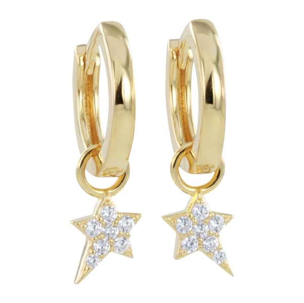 Silver & gold plate starry night hoop earrings £45 Sally Thornton Jewellery Blog kettering Northampton