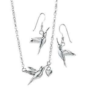 Silver hummingbird pendant £49 & drop earrings £35 Sally Thornton Jewellery blog on flying inspiration at thorntons jewellers kettering northampton