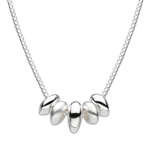 Silver sandblast bead necklace £72 on Sally Thornton Jewellery blog ...