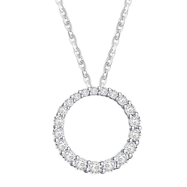 18ct gold circular diamond pendant on a necklet £1,950 from thornton ...