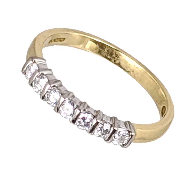Pre loved 93917 £595 Second Hand 18ct Diamond Half Eternity Ring From Thorntons Jewellers Kettering Northampton