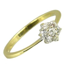 98802 £275 Second Hand 18ct Diamond Cluster Ring from Thorntons Jewellers Jewellery Collection in Kettering Northampton