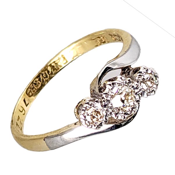99283 £250 Second Hand 18ct 3 Stone Diamond Ring from Thorntons Jewellers Jewellery Collection in Kettering Northampton