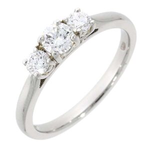 Platinum 3 Stone Diamond Ring £2,250 ref 88412 from thornton jeweller diamond jewellery collection in Kettering Northampton