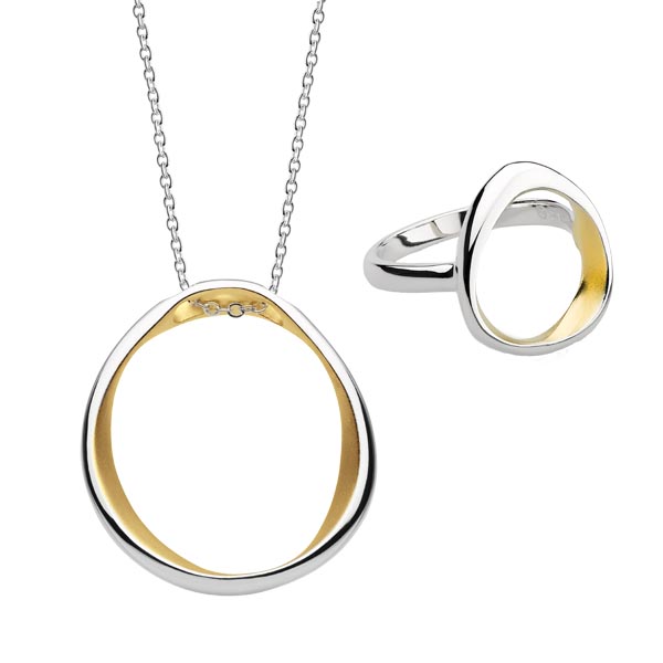 Shore collection silver pendant with chain £85 and ring £65 on Sally Thornton jewellery blog from Thorntons Jewellers Kettering Northampton  