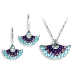 Purple & blue topaz pendant £143 & earrings £127 from Sally Thorntons jewellery Blog at AA Thornton Jeweller Kettering Northampton