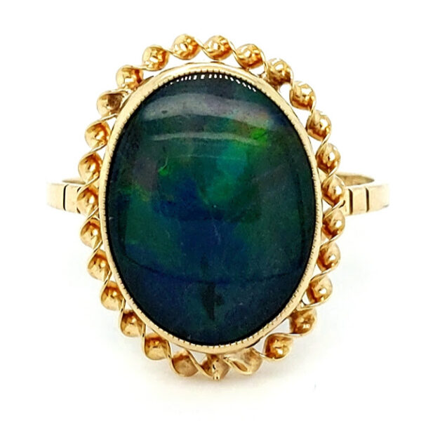 Pre Loved 9ct Gold Opal Triplet Ring