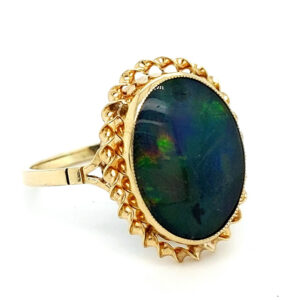 Pre Loved 9ct Gold Opal Triplet Ring