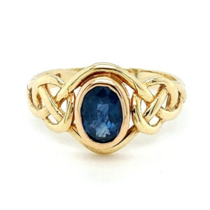 Pre Loved 9ct Gold Clogau Sapphire Ring
