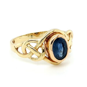 Pre Loved 9ct Gold Clogau Sapphire Ring
