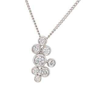 18ct White gold bubble pendant on a chain £1,635 Sally Thorntons Jewellery blog on Christmas gift ideas from Thornton Jewellers Kettering Northampton