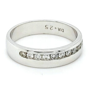 Pre Loved 18ct Gold Diamond Set Wedding Ring