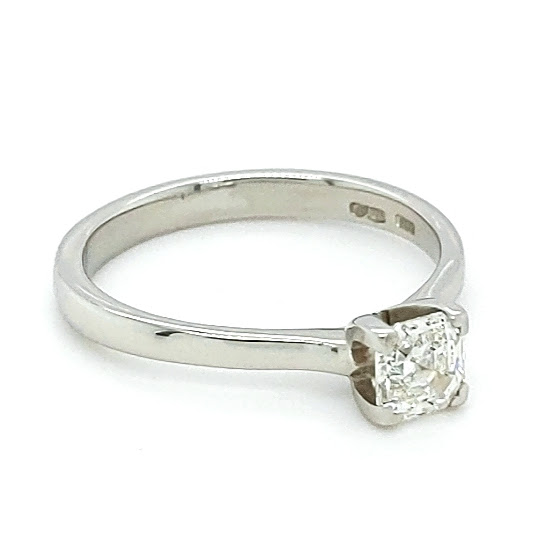 Pre Loved Platinum Asscher Cut Diamond Ring