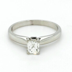 Pre Loved Platinum Millenium Cut Diamond Ring