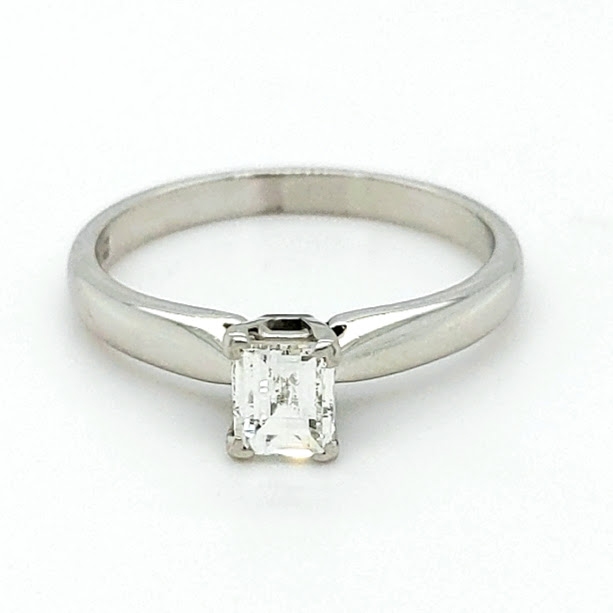 Pre Loved Platinum Millenium Cut Diamond Ring - AA Thornton Jeweller