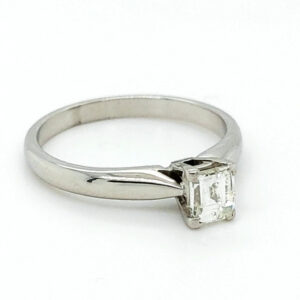Pre Loved Platinum Millenium Cut Diamond Ring