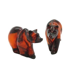 Sally Thorntons Jewellery blog on Amber from AA Thornton Jeweller Kettering Northampton Small carved amber bear £69 our ref 100546