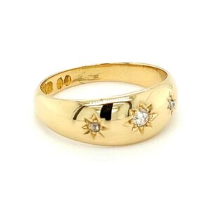 Pre Loved 18ct Gold 3 Stone Diamond Ring