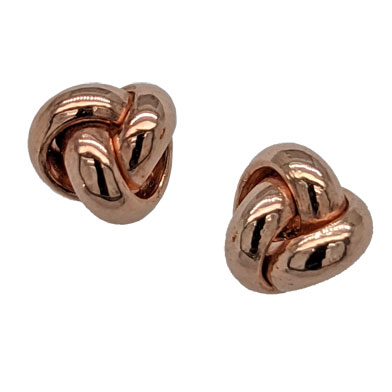 9ct rose gold knot stud earrings £45 from Sally Thornton Jewellery Blog on Knots from Thorntons Jewellers Kettering Northampton
