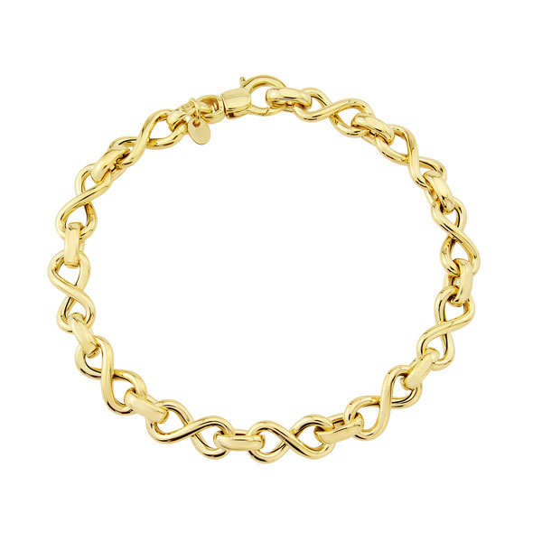 9ct yellow gold infinity knot bracelet £495 from Sally Thornton Jewellery Blog on Knots from Thorntons Jewellers Kettering Northampton