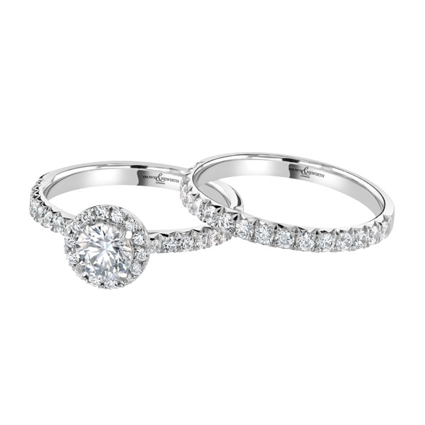 Ladies engagement and matching wedding ring  from Sally Thornton jewellery blog on Wedding Rings at Thorntons Jewellers Kettering Northampton