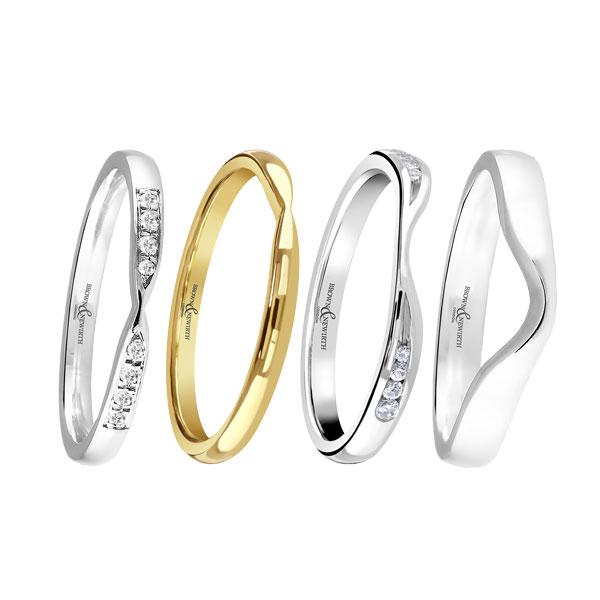 Ladies shaped wedding rings  from Sally Thornton jewellery blog on Wedding Rings at Thorntons Jewellers Kettering Northampton